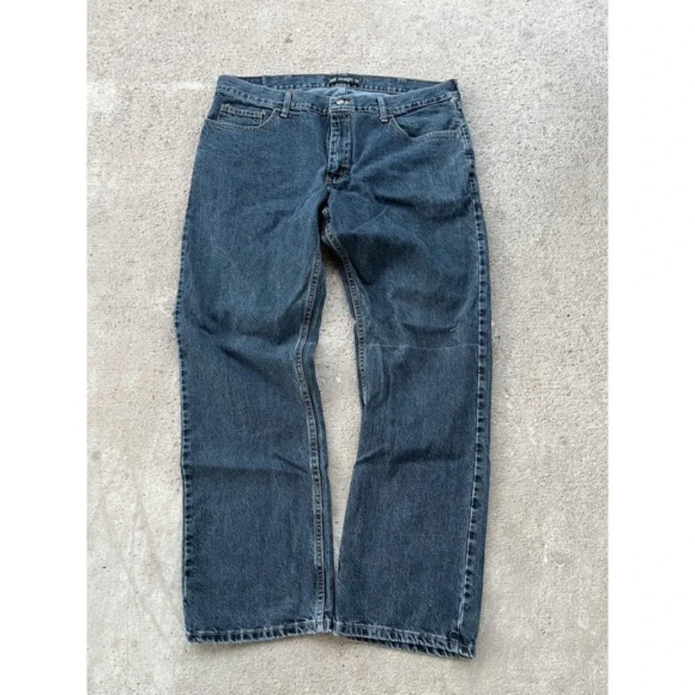 Lee Dungarees Jeans Mens 38x30 Blue Straight Fit Denim Classic Five Pocket South